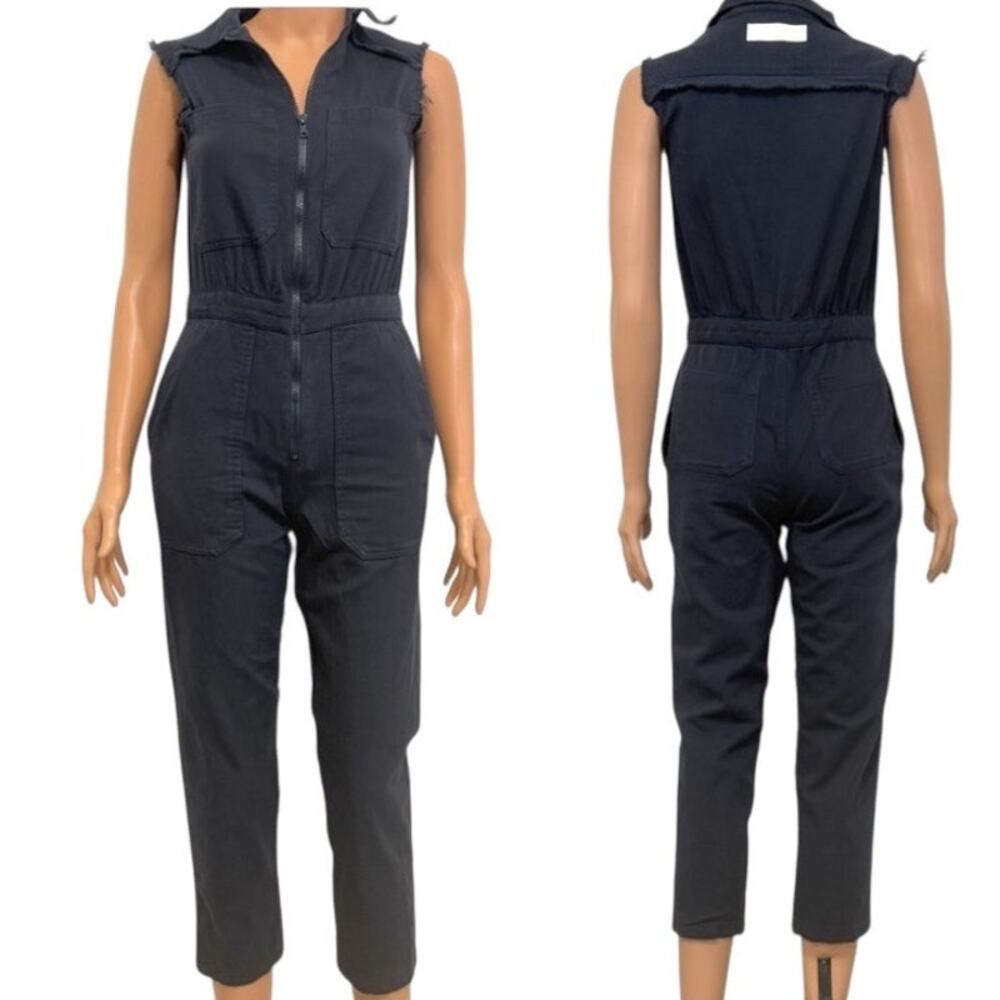 Rivet.Utility XS Boss Patch pocket sleeveless utility jumpsuit P 3122